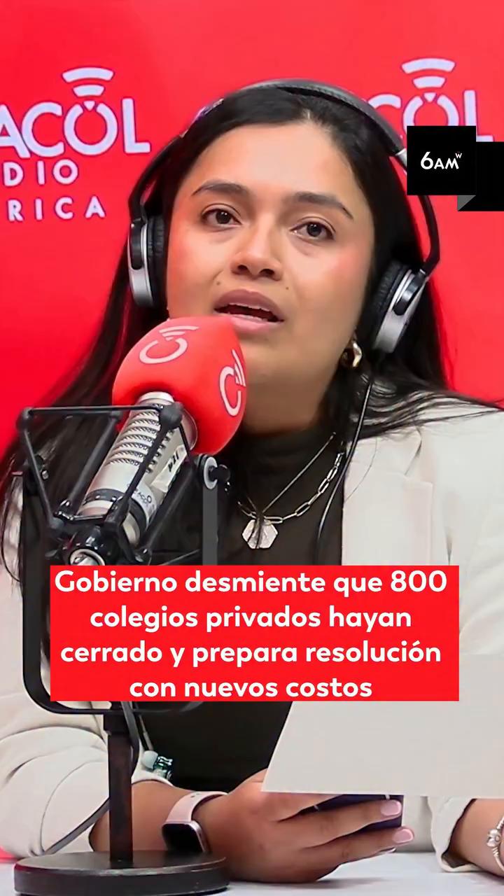 #6AMW | El Ministerio de Educación le salió al paso de las versiones que hablan del cierre de 800 colegios privados en Colombia y aseguró que esa cifra no corresponde a la realidad.