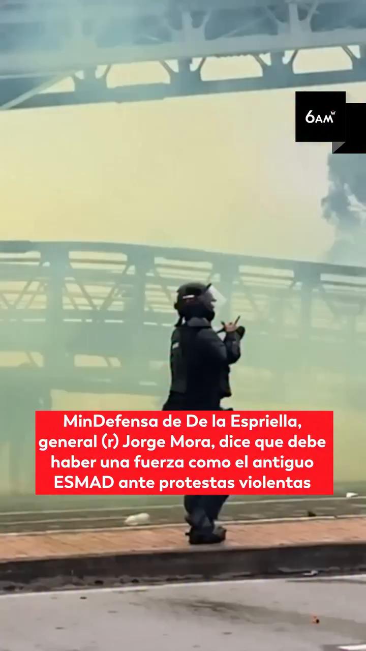 Jorge Mora defiende uso de la fuerza cuando protestas se tornan violentas