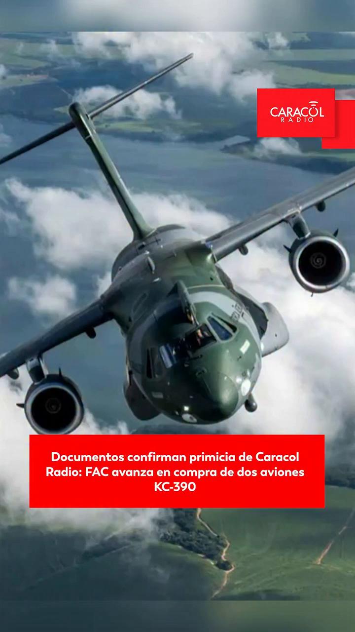Colombia compra dos aviones KC-390 a Brasil por más de 366 millones de dólares