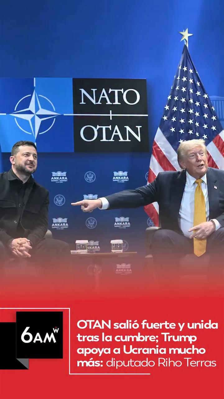 #6AMW | El vicepresidente de la Comisión de Defensa del Parlamento Europeo y excomandante de las Fuerzas de Defensa de Estonia, Riho Terras, aseguró en 6AM W de Caracol Radio que la más reciente cumbre de la OTAN dejó un mensaje claro sobre la fortaleza de la alianza militar y el respaldo a Ucrania.