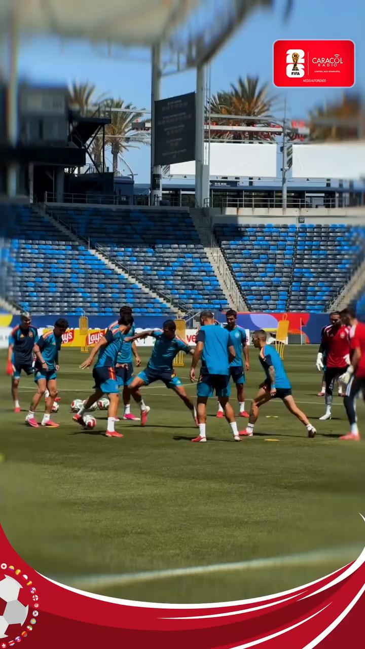 #Deportes | Último entrenamiento de España en la previa del duelo ante Bélgica por los cuartos de final del Mundial 2026.