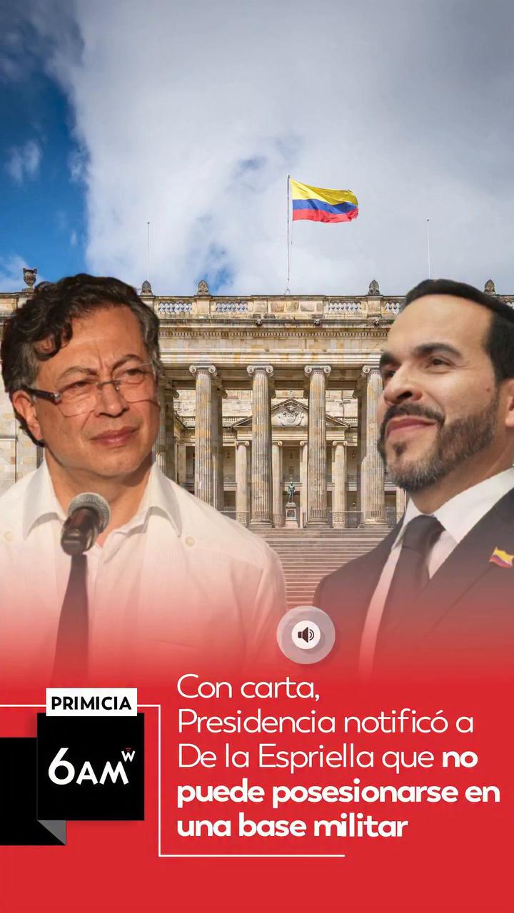 Oficina de Petro rechaza posesión en base militar y exige ceremonia en el Capitolio