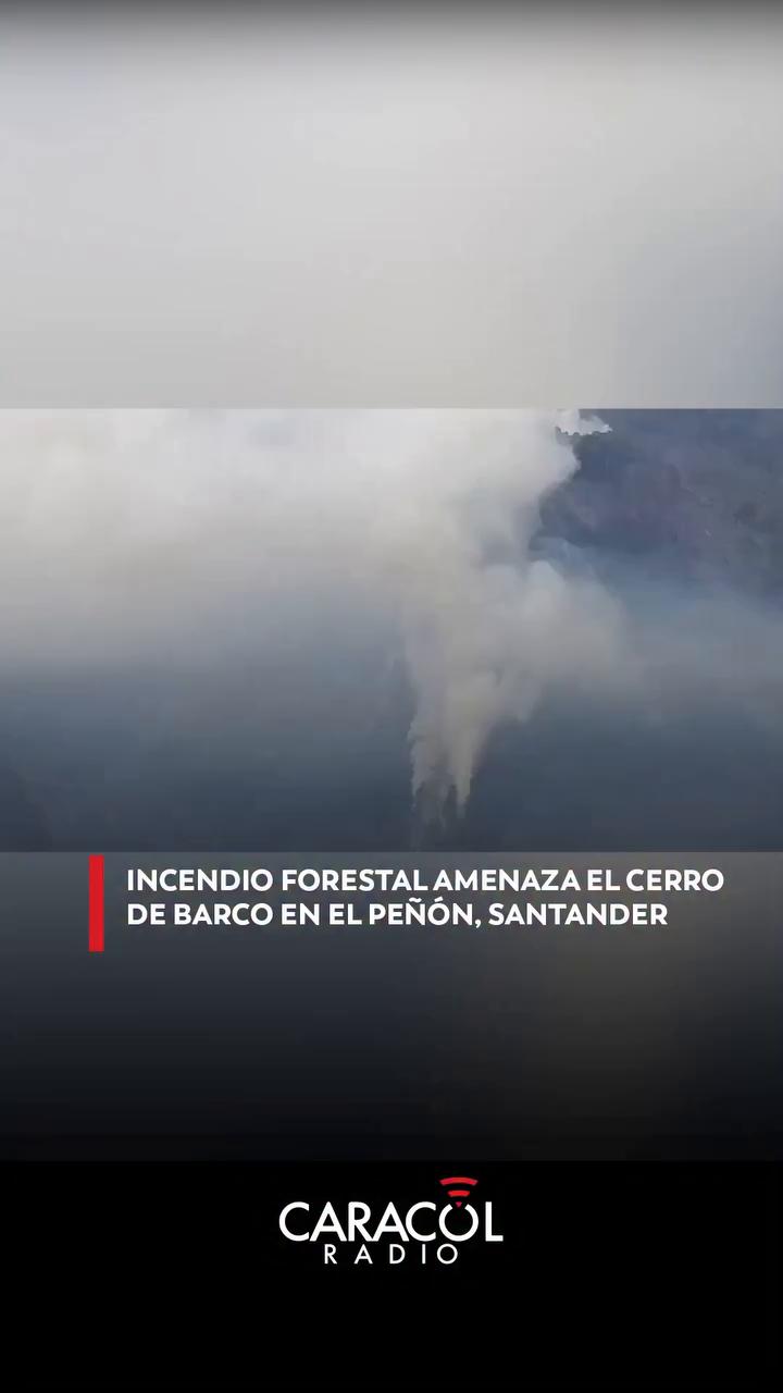 Así se ve el humo en el cañón del buque Sila