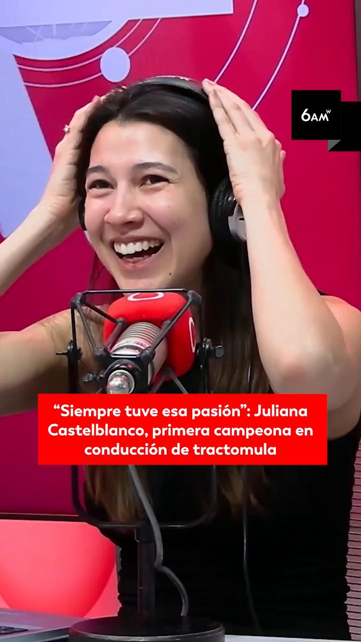 Juliana Castelblanco se corona como primera campeona femenina de tractomula en Colombia