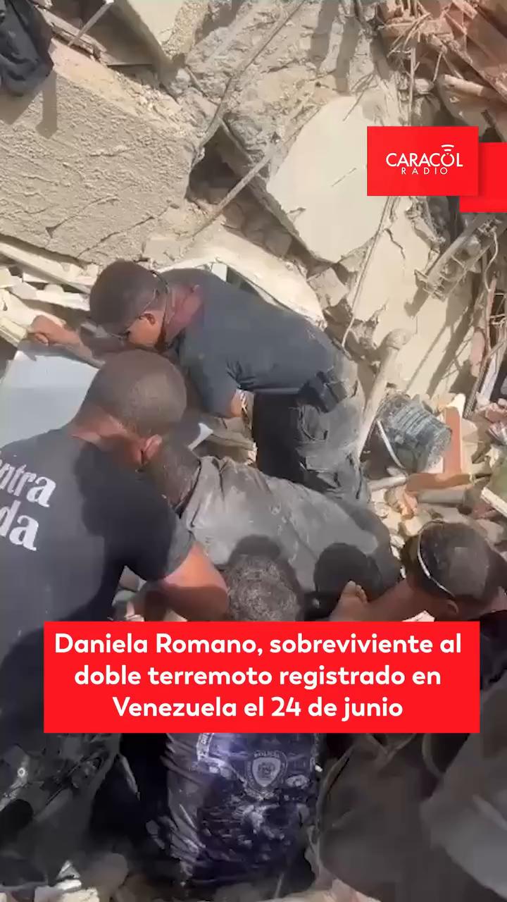 Daniela Román sobrevivió 18 horas bajo los escombros de Coralmar