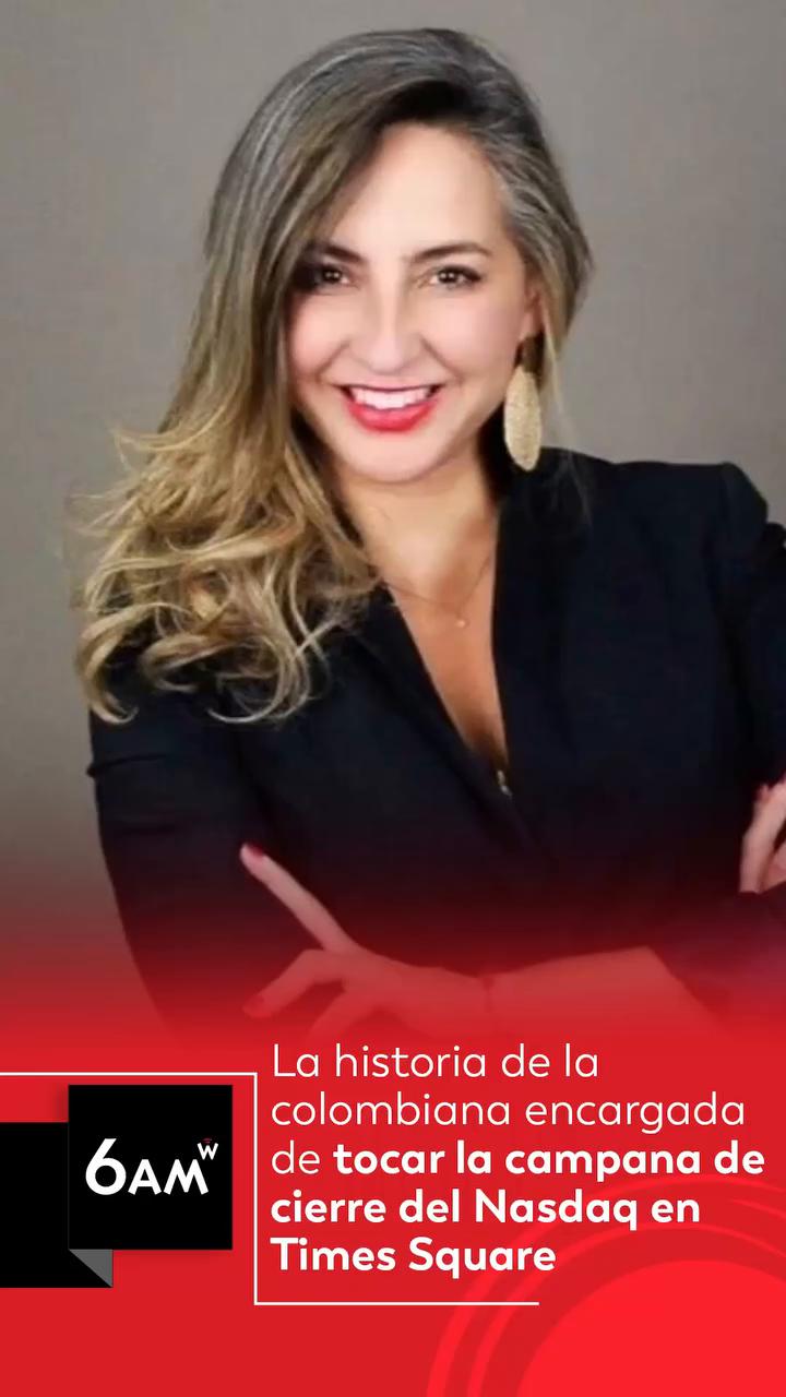 Carolina Durán toca la campana en Nasdaq por el trabajo de Building Markets en Colombia