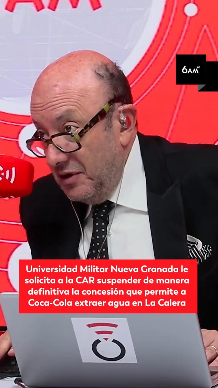 Universidad Militar pide a la CAR suspender concesión de agua a Coca-Cola