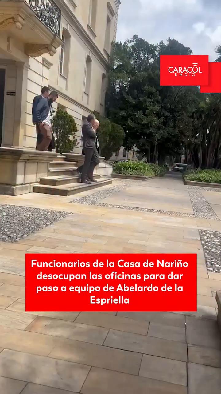 #ServicioInformativo | Ya empezó el trasteo en la Casa de Nariño para la llegada del nuevo gobierno electo de Abelardo de la Espriella.