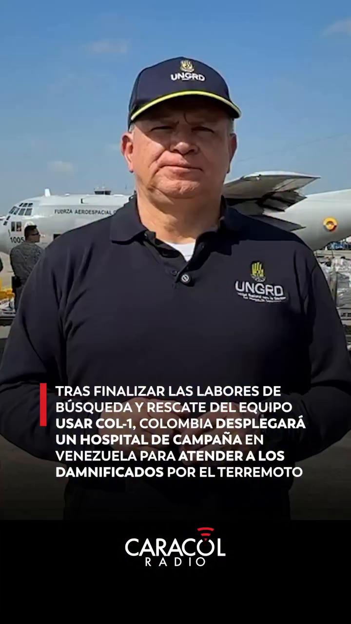 Colombia inicia fase de atención médica en Venezuela con hospital de campaña en Caracas