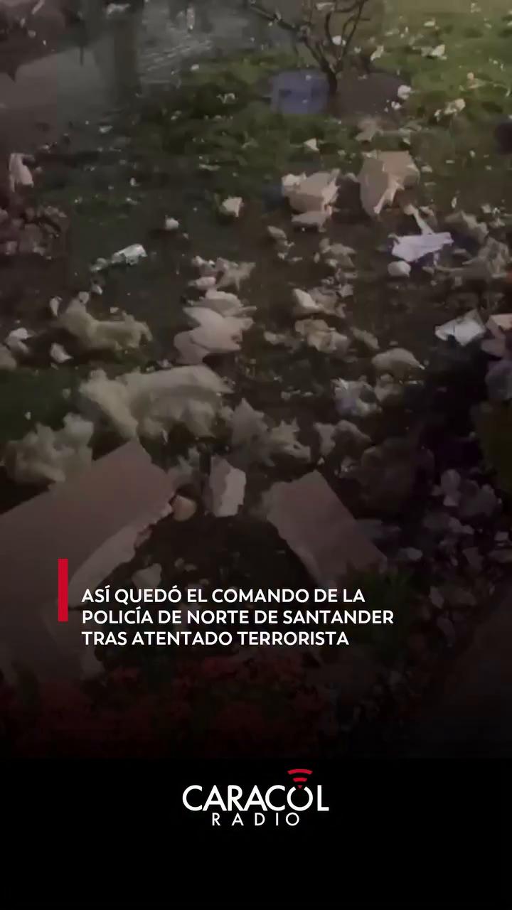 Atentado con explosivos en Cúcuta hiere a ocho policías y dos civiles