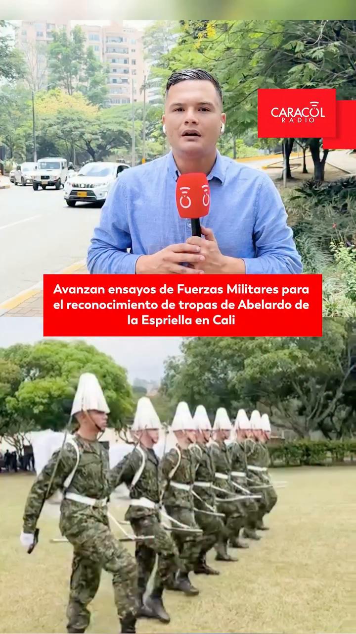 #ServicioInformativo | Avanzan los ensayos de las Fuerza Militares para el reconocimiento de tropas de Abelardo de la Espriella en Cali.