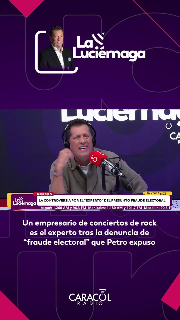 #LaLuciérnaga | Un empresario de conciertos de rock es el experto detrás de la denuncia de “fraude electoral” que el presidente Gustavo Petro expuso.