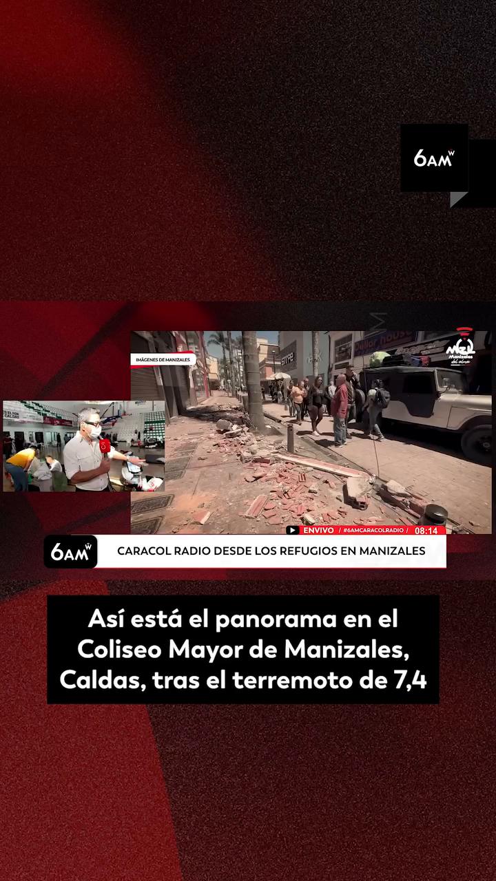 Supervivientes del terremoto en Manizales relatan cómo perdieron todo