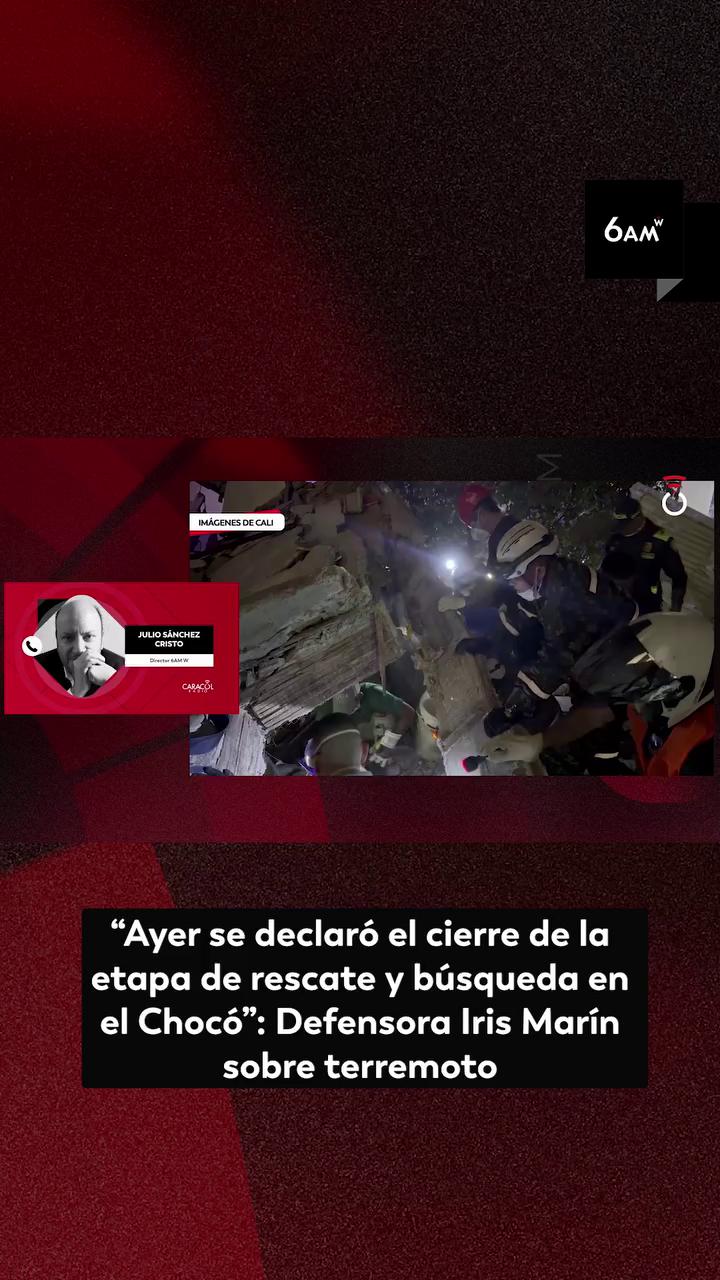 Chocó: sin desaparecidos ni necesidad de rescatistas tras el sismo en Quibdó