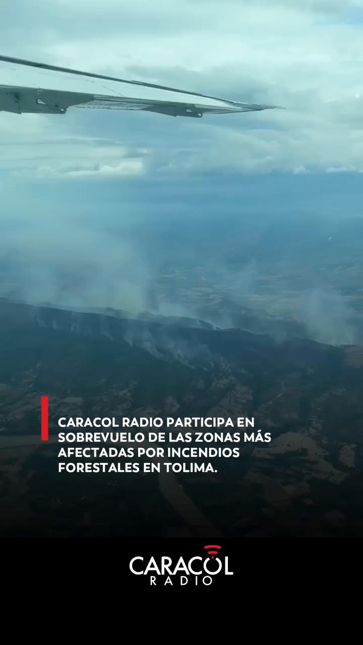 Incendio forestal afecta el Cerro de las Mercedes en el Tolima tras el sismo