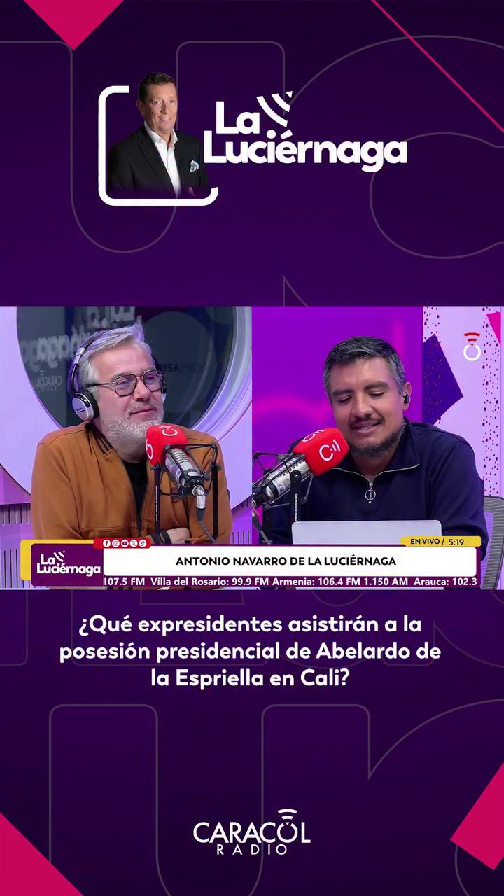 #LaLuciérnaga | ¿Qué expresidentes asistirán a la posesión presidencial de Abelardo de la Espriella en Cali?