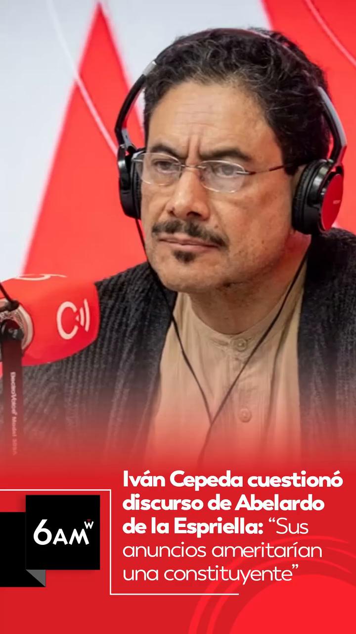 Iván Cepeda cuestiona el discurso de posesión del presidente De la Espriella por violar la Constitución