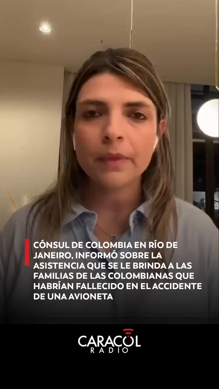 Consulado de Colombia en Río confirma tres víctimas colombianas en accidente aéreo