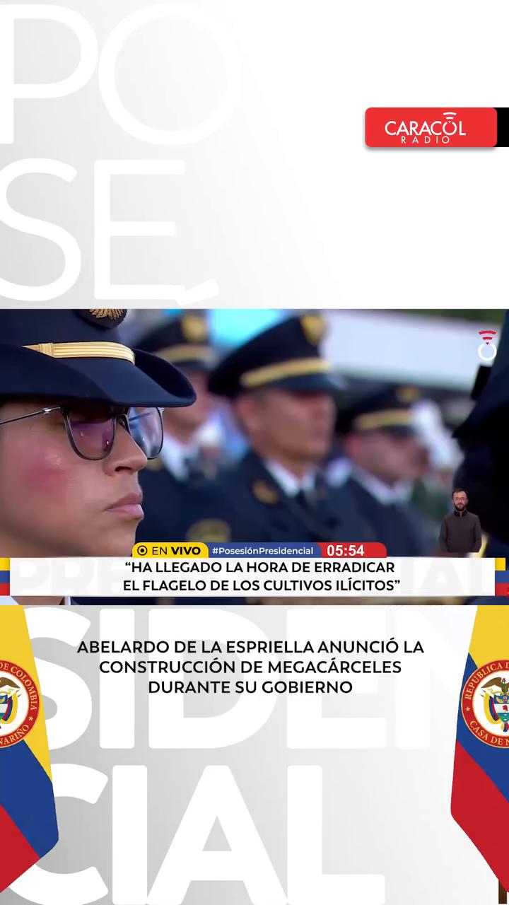 Construiremos megacárceles para recluir a los mayores delincuentes de Colombia