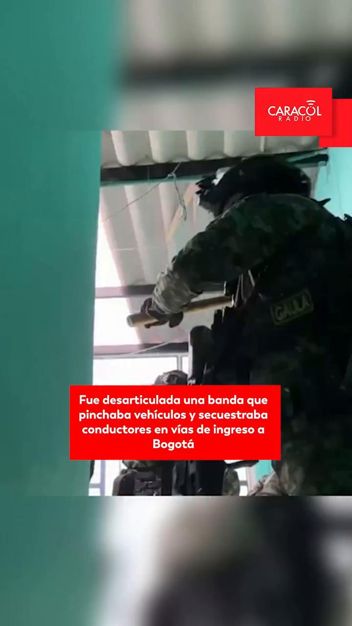 Desarticulan banda 'Los Pinchallantas' que pinchaba llantas para secuestrar y robar en Bogotá