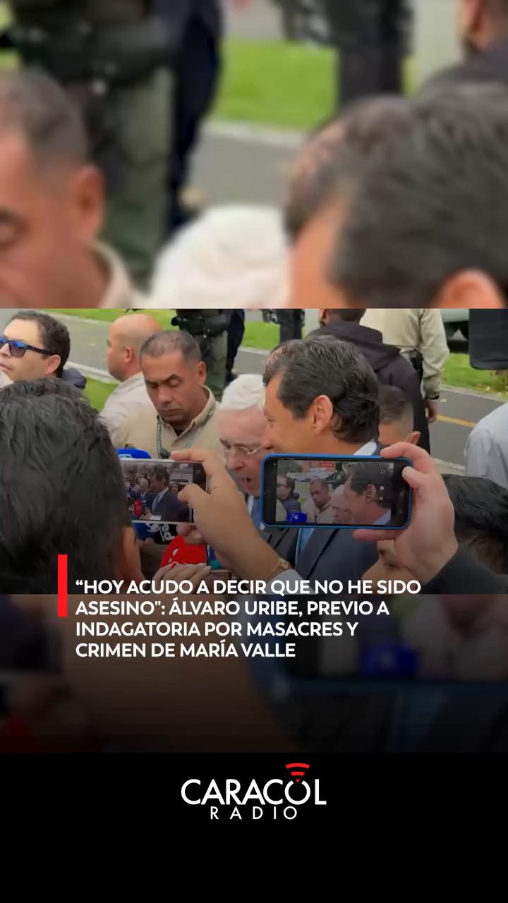 Uribe acude a indagatoria y rechaza acusaciones de narcoparamilitarismo y falsos positivos