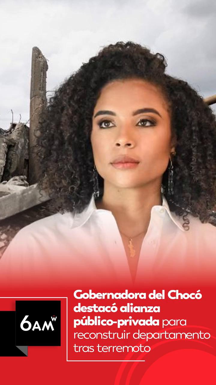 #6AMW | La gobernadora del Chocó, Nubia Carolina Córdoba, pasó por los micrófonos de 6AM W, con Julio Sánchez Cristo, para hablar del ‘Plan Marshall’ que anunció el Gobierno de Abelardo de la Espriella junto a grandes empresarios del país, donde buscan reconstruir gran parte del departamento tras el terremoto del 10 de agosto, pero también avanzar en grandes proyectos estructurales en el territorio.