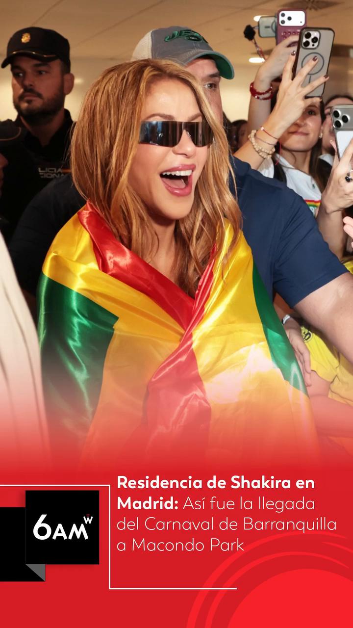 Shakira lleva el Carnaval de Barranquilla a sus conciertos en Madrid