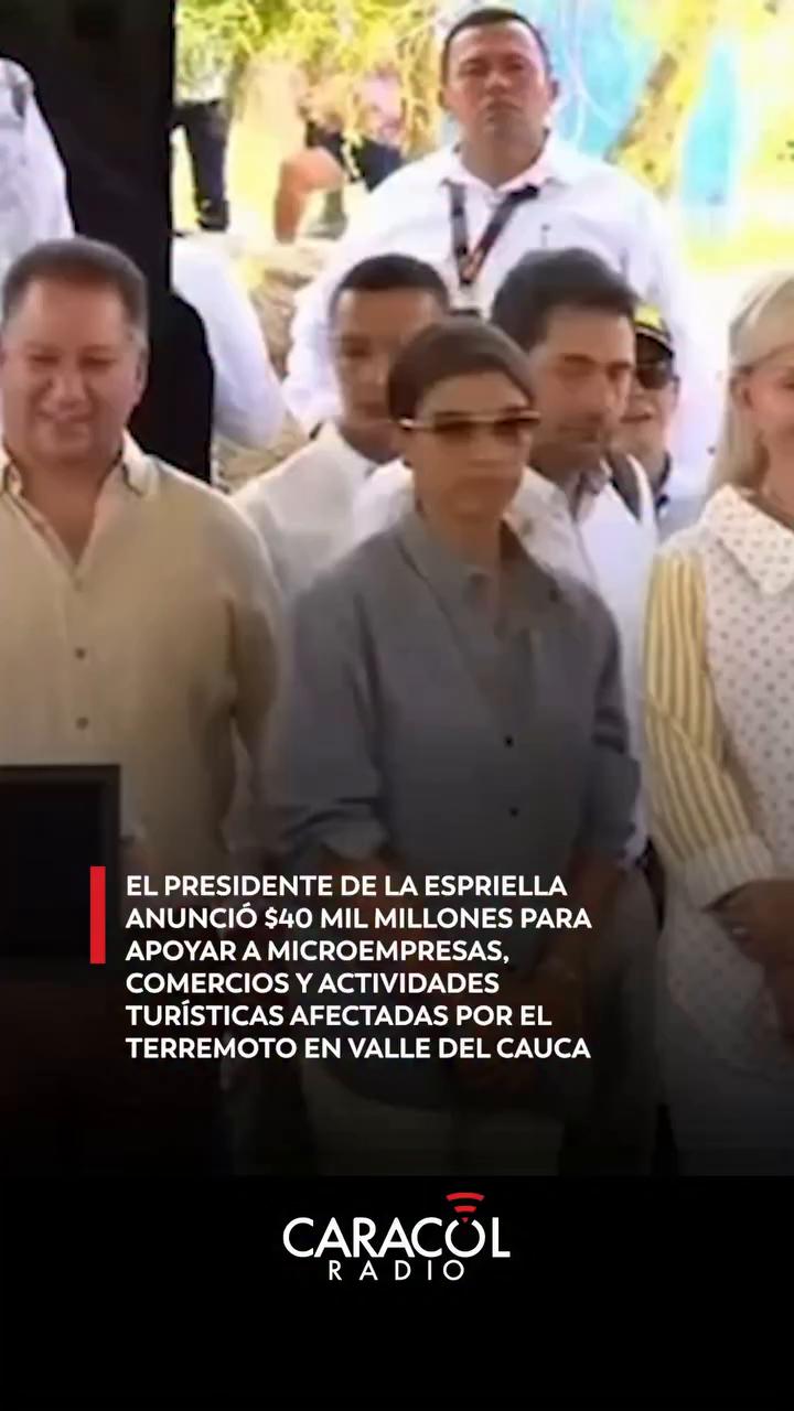 Gobierno destina 40 mil millones para reconstruir economía del Valle del Cauca tras sismo