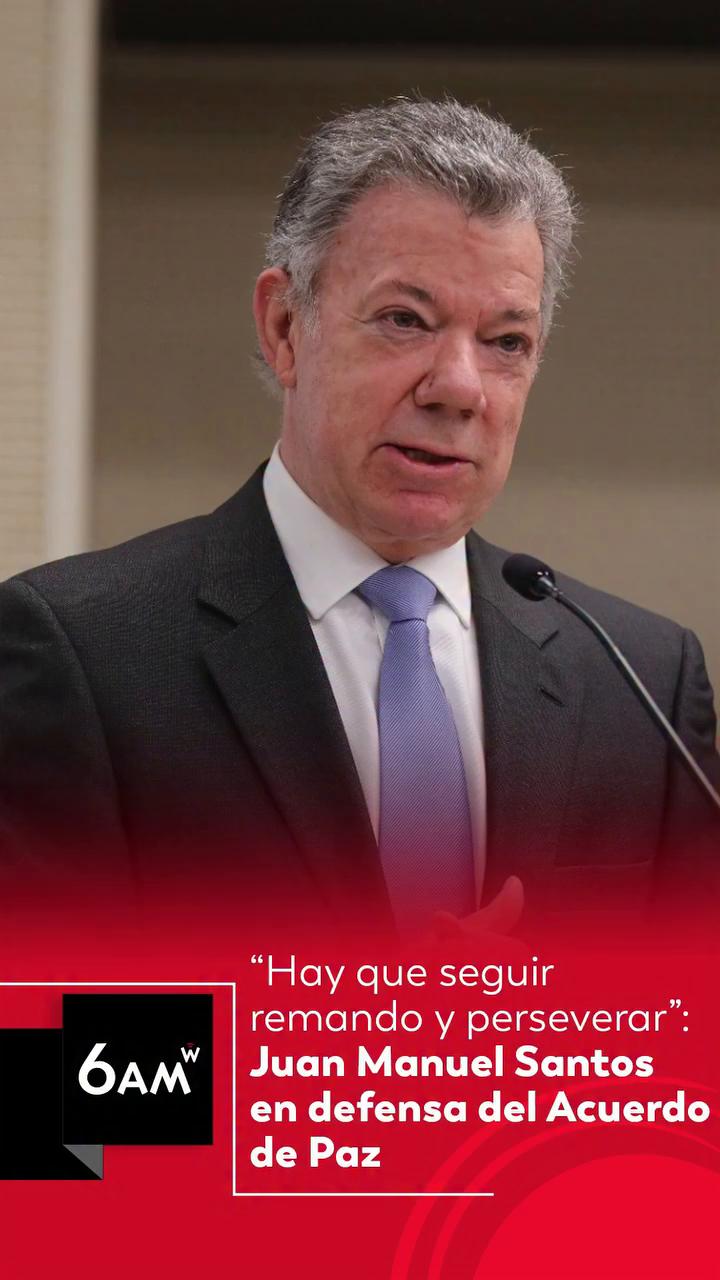 Santos insiste en seguir remando: hay que perseverar con el acuerdo de paz