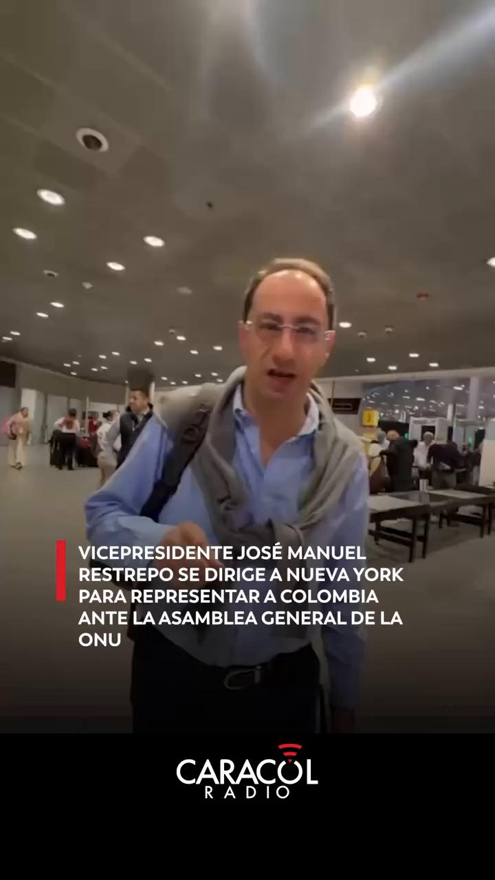 #EnRedes | El vicepresidente José Manuel Restrepo ya va rumbo a Nueva York para representar a Colombia ante la Asamblea General de la ONU.