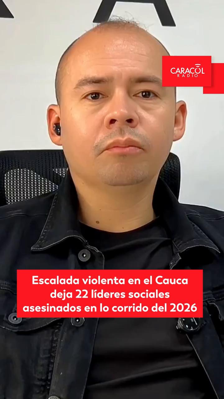 Escalada violenta en el Cauca deja 22 líderes sociales asesinados