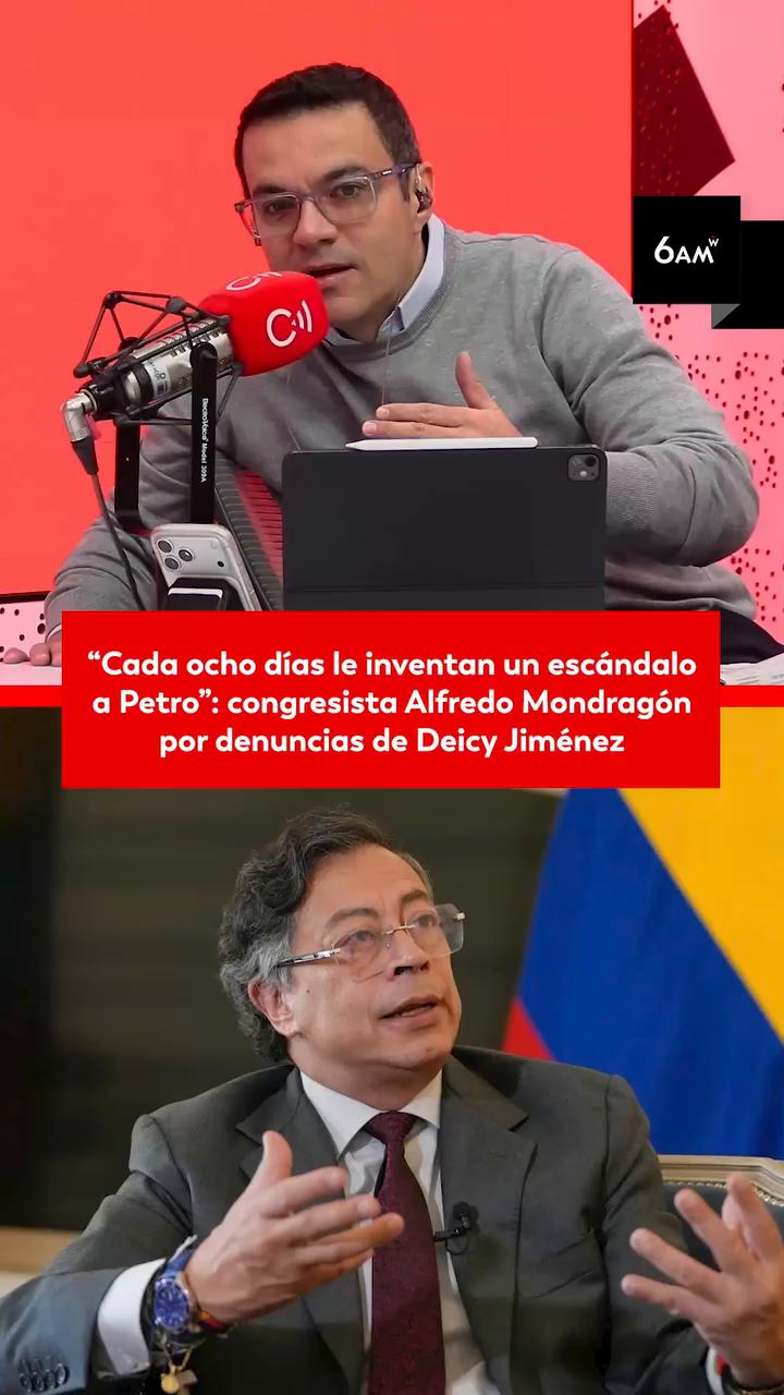 #6AMW | En medio del debate que se ha generado por la supuesta red de mujeres jóvenes contratistas del gobierno de Gustavo Petro, quienes habrían sido instrumentalizadas y sometidas a presuntas prácticas sexu4les, a cambio de mantener sus contratos, habló en 6AM W de Caracol Radio el representante a la Cámara, Alfredo Mondragón (@alfredolidersocial).