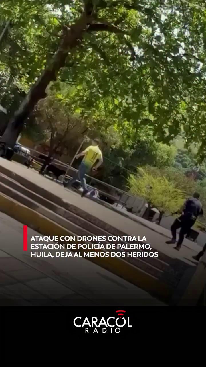 #EnRedes | Dos policías resultaron heridos tras la detonación de artefactos explosivos en las instalaciones de la estación de Policía de Palermo, en el departamento del Huila.
