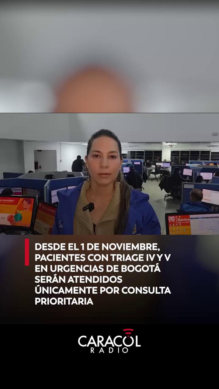 Bogotá deriva pacientes triage 4 y 5 a línea 137 para optimizar urgencias
