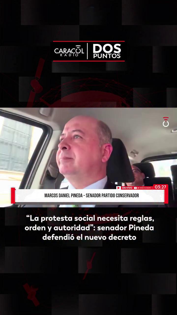 Senador defiende decreto que da herramientas a alcaldes para controlar marchas violentas