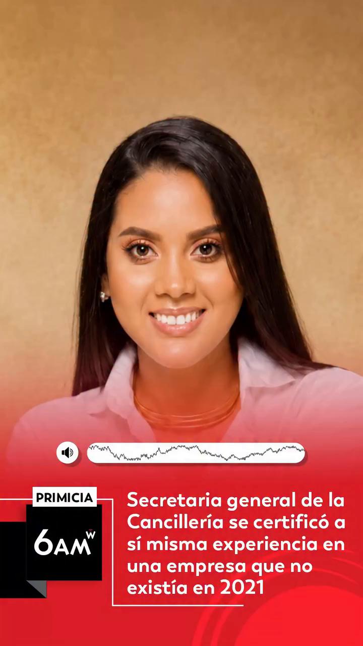 #6AMW | El Ministerio de Relaciones Exteriores se encuentra en el centro de la polémica tras la revelación de presuntas irregularidades en los soportes de experiencia presentados por la secretaria general de la entidad, Gina González Grau, para asumir su cargo.