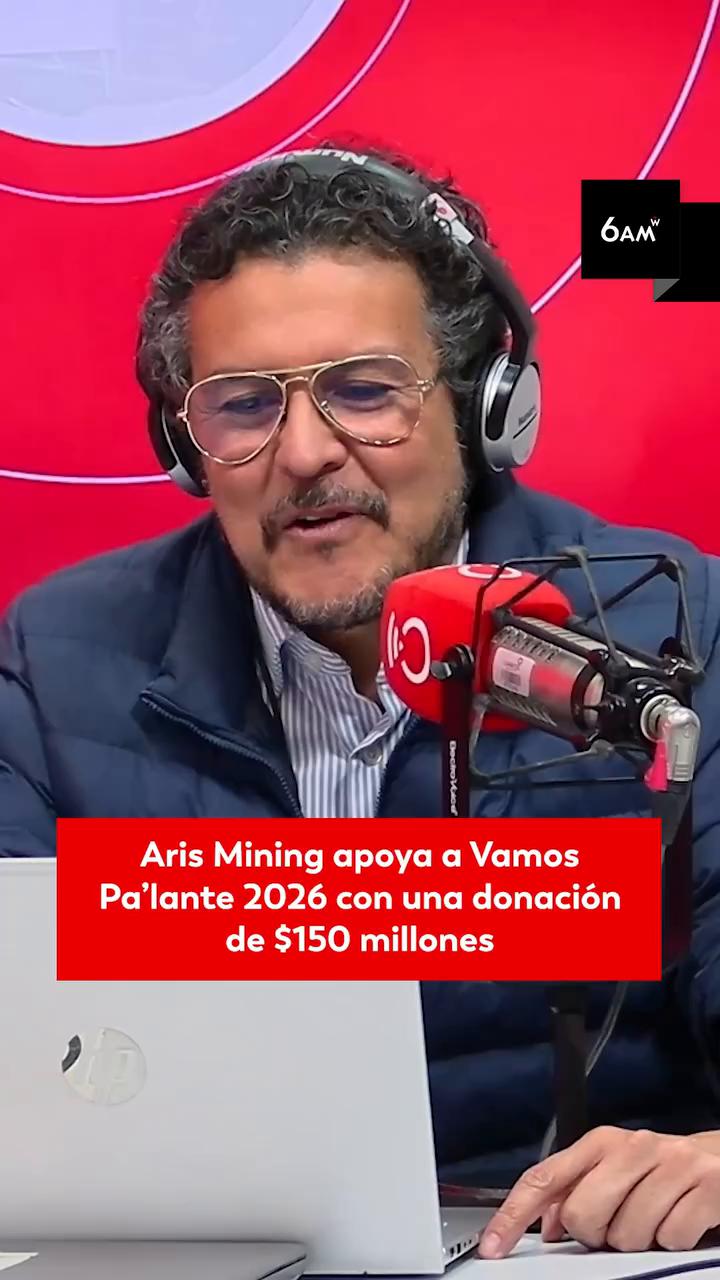 Fundación Aris Mining dona 150 millones a la campaña Vamos Pa' Alante
