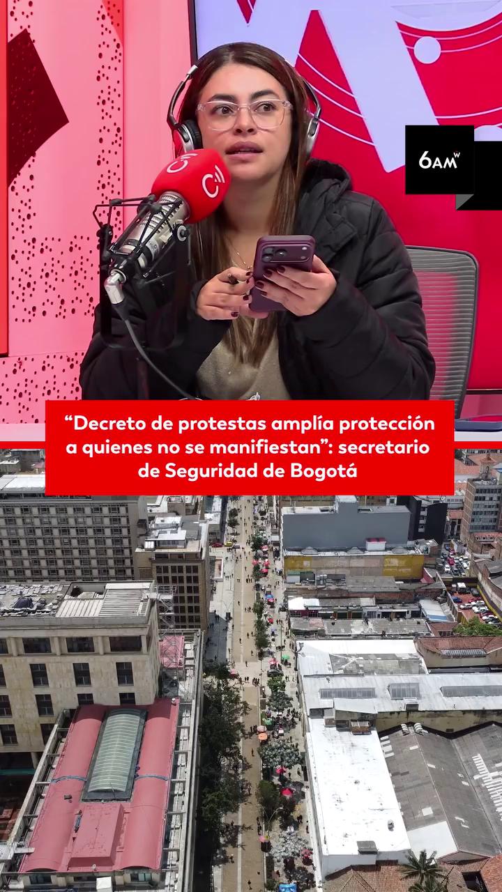 Secretario desmiente a Arias: protocolos de protestas se mantienen en Bogotá