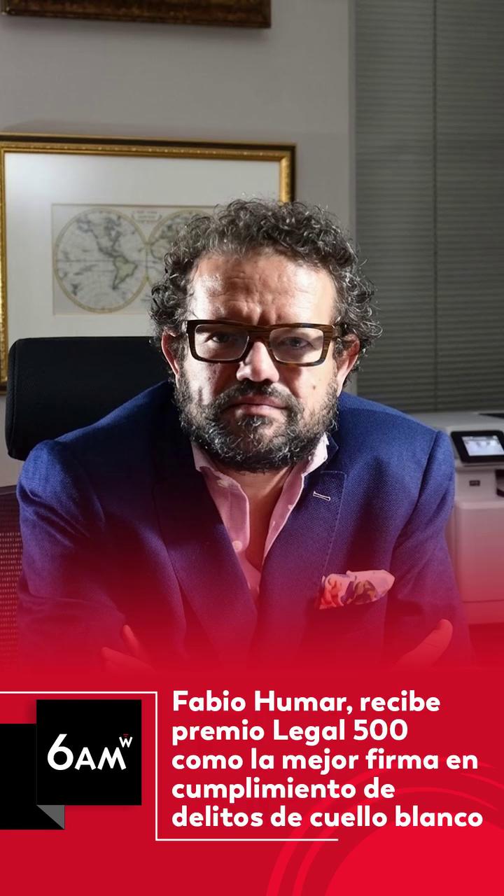 Fabio Umar gana primer lugar en categoría de compliance y delitos de cuello blanco