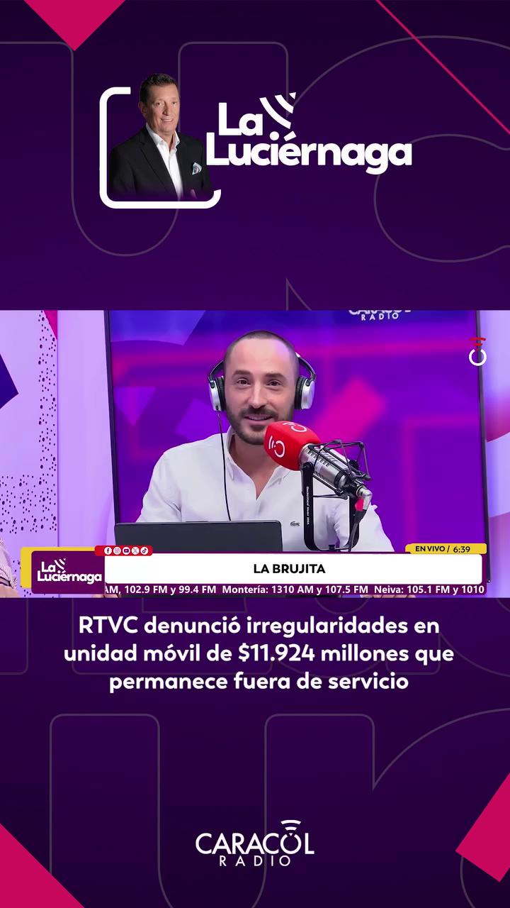 RTBC denuncia sobrecostos de más de 2.000 millones en unidad móvil del contrato 2899