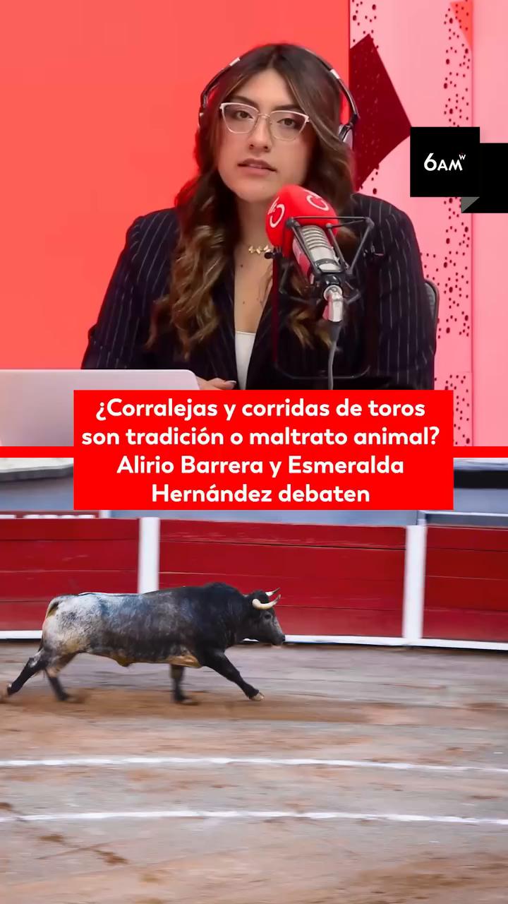 #6AMW | El senador del Centro Democrático Alirio Barrera y la senadora del Pacto Histórico, Esmeralda Hernández, debatieron en 6AM W sobre el proyecto de acto legislativo para revivir las corridas de toros en Colombia.