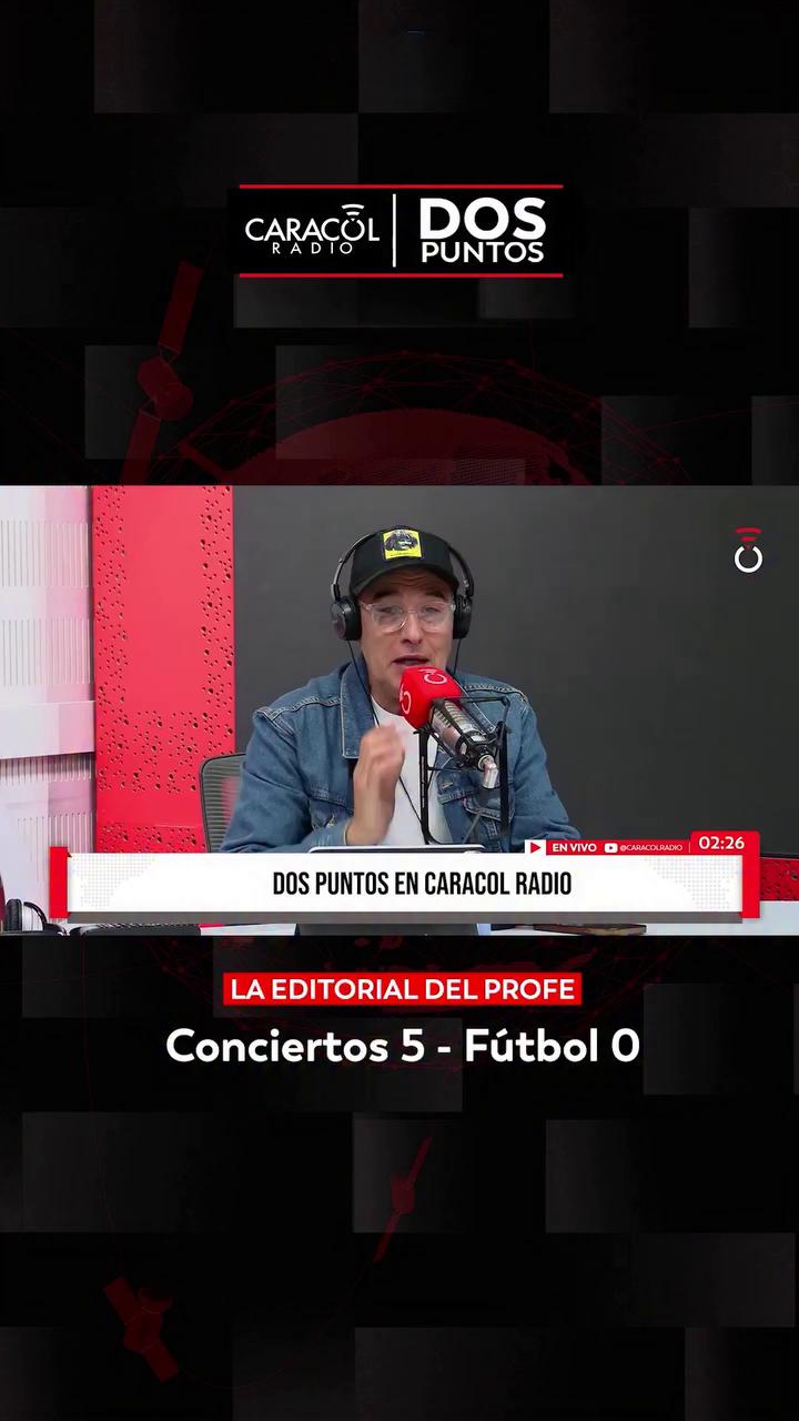 Los conciertos le ganan por goleada al fútbol en Colombia