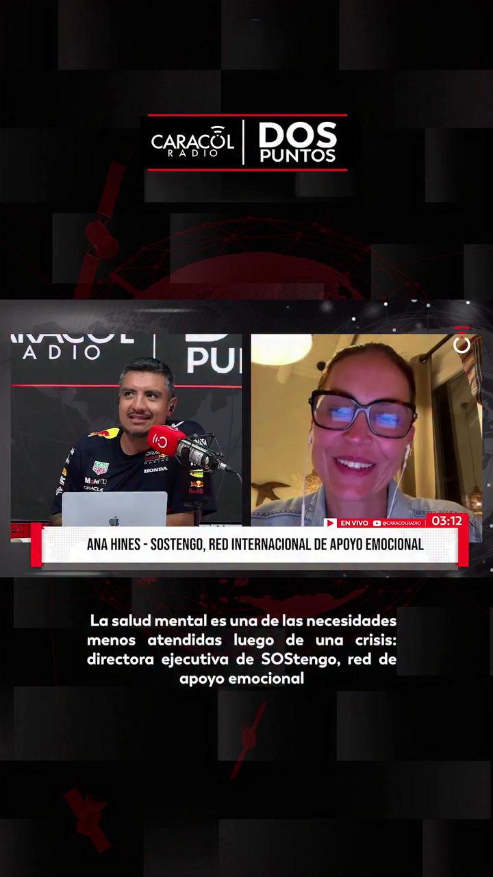 En entrevista con #DosPuntos, la directora de SOStengo, Ana Hines, explicó en qué consiste esta red internacional de apoyo emocional.