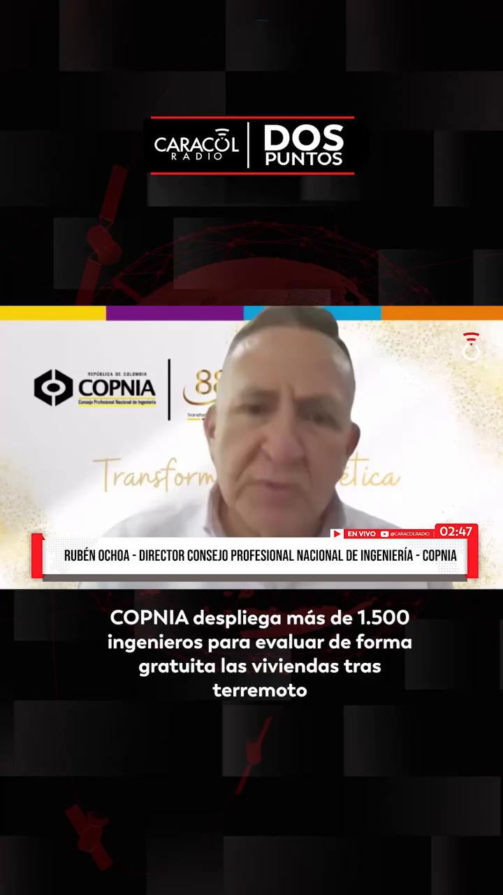Consejo Profesional ofrece 1.500 ingenieros para evaluar estructuras en Cali