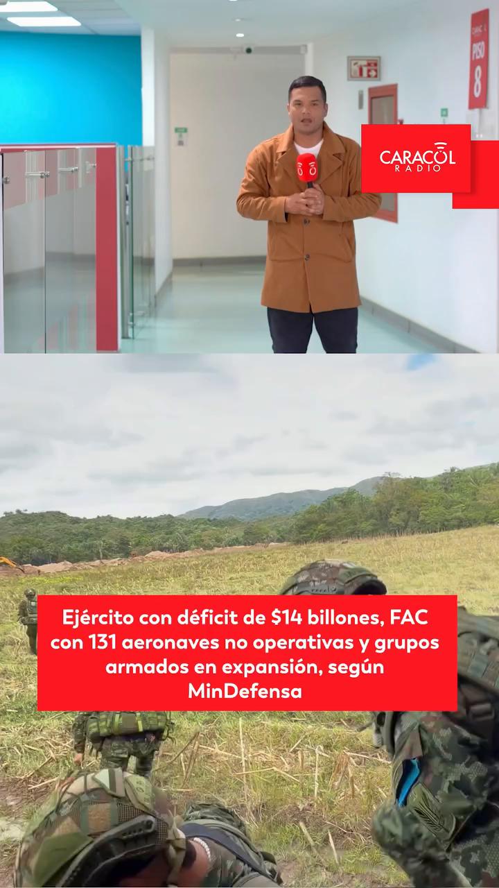 Ministro advierte: Ejército Nacional enfrenta déficit de 14 billones para 2026