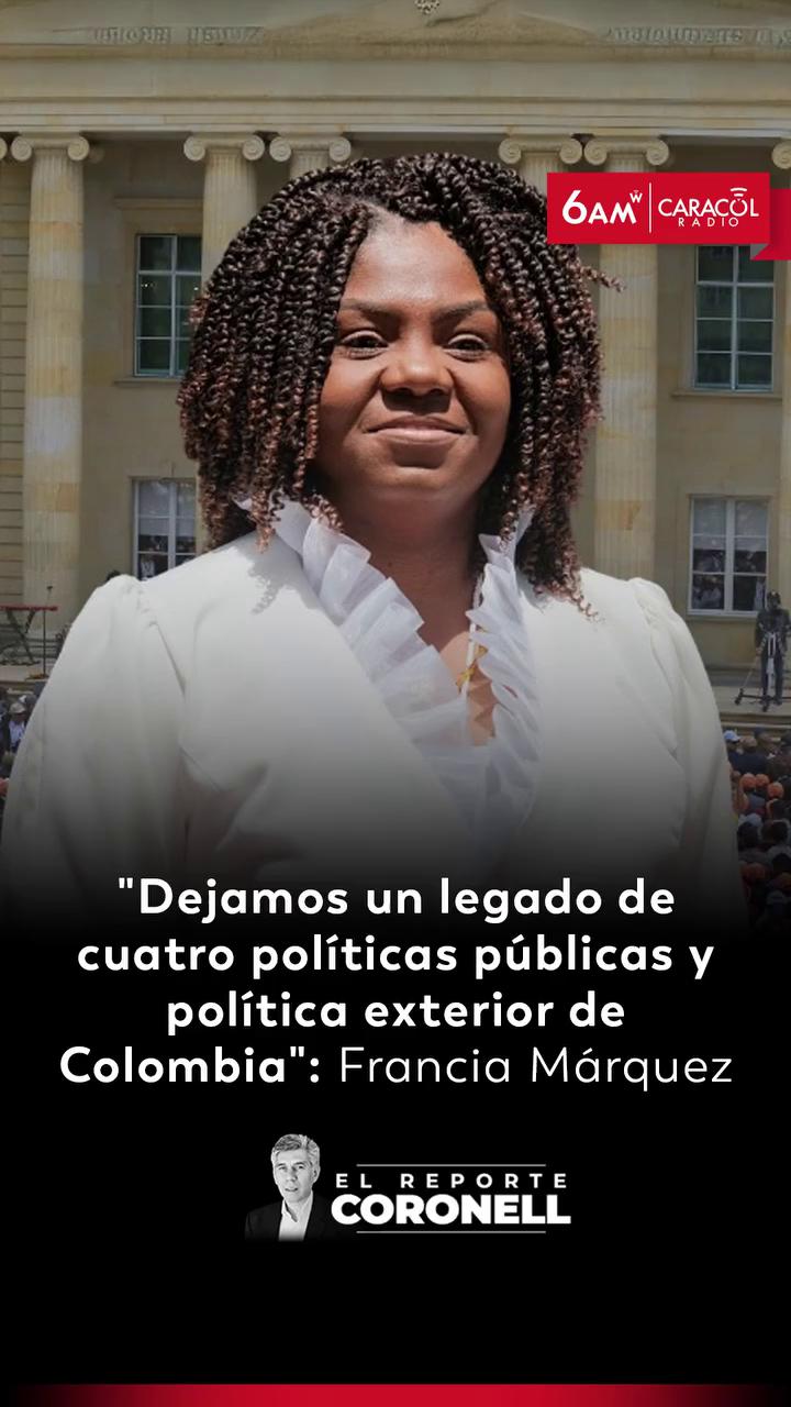 Francia Márquez afirma que valió la pena ser vicepresidenta y deja legado en el Pacífico y África