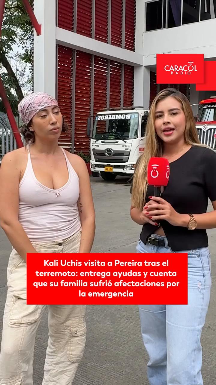 Kali Uchis llega a Pereira para ayudar a víctimas del terremoto y planea apoyo a largo plazo