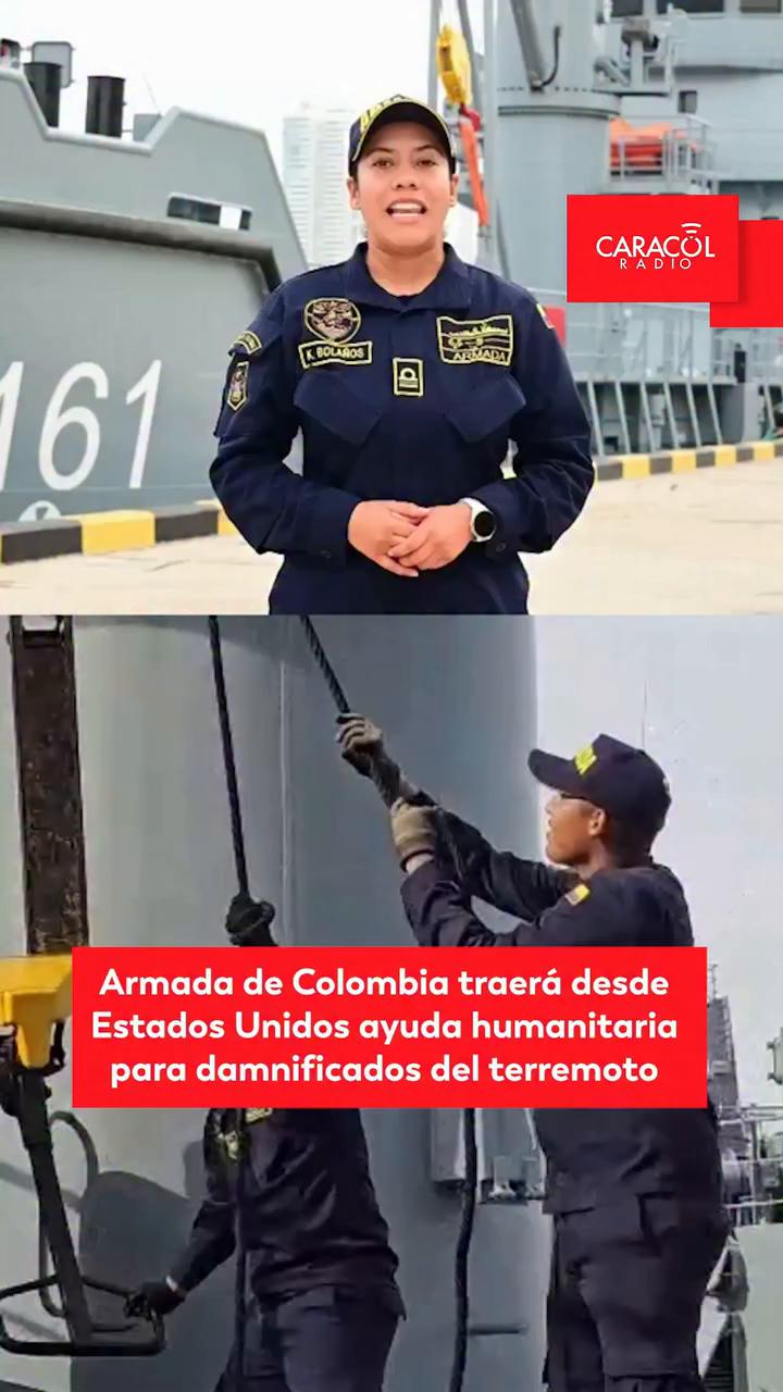 La Armada de Colombia zarpa hacia Miami para recibir ayuda humanitaria