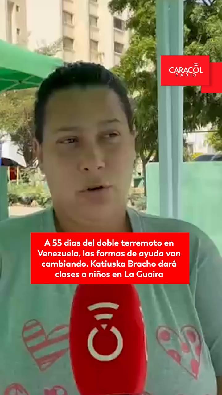 Docente en La Guaira crea escuela improvisada para niños tras el terremoto