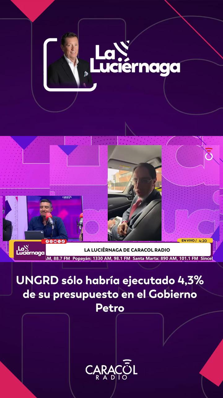 Se perdieron 1.38 billones en la Unidad Nacional de Gestión de Riesgo sin trazabilidad